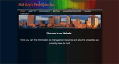 Desktop Screenshot of midsouthpropertiesinc.com