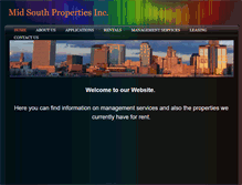 Tablet Screenshot of midsouthpropertiesinc.com